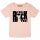 I will rock you - Girly shirt, pale pink, black, 164