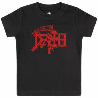 Death (Logo) - Baby T-Shirt - schwarz - rot - 68/74