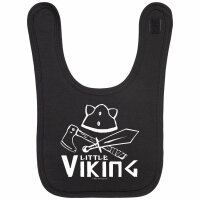Little Viking - Baby bib, black, white, one size