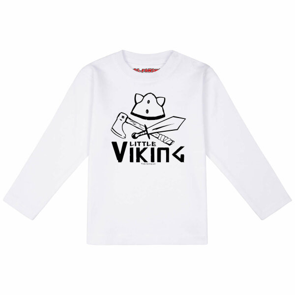 Little Viking - Baby Longsleeve, weiß, schwarz, 68/74