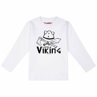 Little Viking - Baby Longsleeve - weiß - schwarz -...