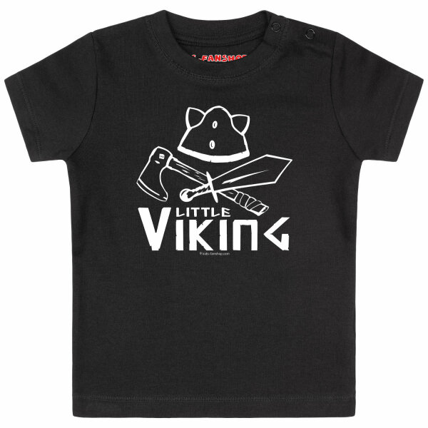 Little Viking - Baby T-Shirt, schwarz, weiß, 68/74