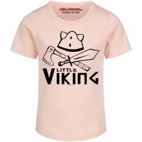 Little Viking - Girly Shirt, hellrosa, schwarz, 104