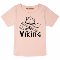 Little Viking - Girly shirt, pale pink, black, 104