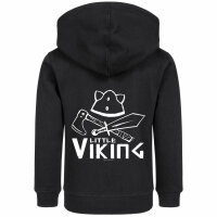 Little Viking - Kids zip-hoody, black, white, 116