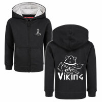 Little Viking - Kids zip-hoody - black - white - 92