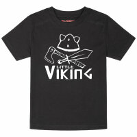 Little Viking - Kinder T-Shirt, schwarz, weiß, 116