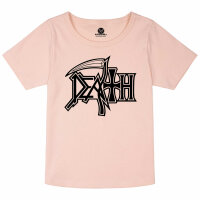 Death (Logo) - Girly Shirt, hellrosa, schwarz, 104