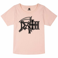 Death (Logo) - Girly Shirt, hellrosa, schwarz, 116