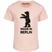 made in Berlin - Girly Shirt, hellrosa, schwarz, 104