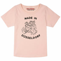 made in Düsseldorf - Girly shirt, pale pink, black, 104