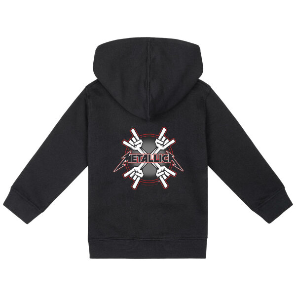 Metallica (Crosshorns) - Baby zip-hoody, black, multicolour, 80/86