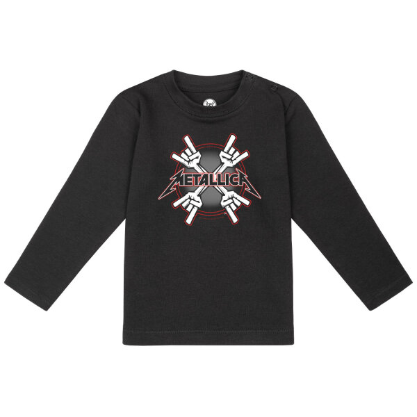 Metallica (Crosshorns) - Baby longsleeve, black, multicolour, 80/86