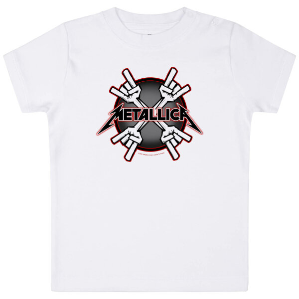 Metallica (Crosshorns) - Baby t-shirt, white, multicolour, 80/86