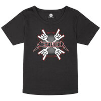Metallica (Crosshorns) - Girly Shirt, schwarz, mehrfarbig, 116