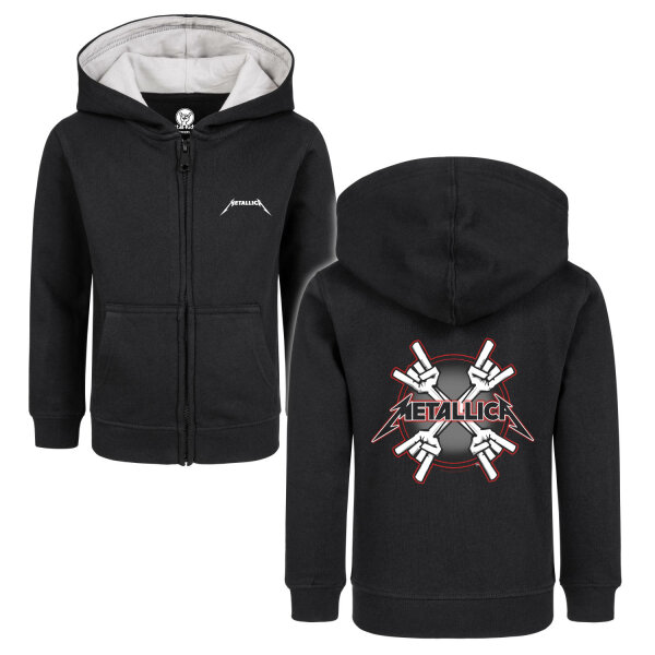 Metallica (Crosshorns) - Kids zip-hoody, black, multicolour, 140