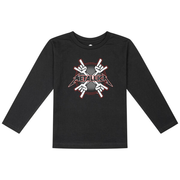 Metallica (Crosshorns) - Kids longsleeve, black, multicolour, 104