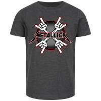 Metallica (Crosshorns) - Kinder T-Shirt, charcoal, mehrfarbig, 104