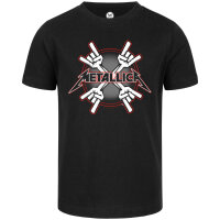 Metallica (Crosshorns) - Kinder T-Shirt - schwarz -...