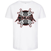 Metallica (Crosshorns) - Kinder T-Shirt, weiß,...