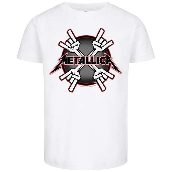 Metallica (Crosshorns) - Kids t-shirt, white, multicolour, 152