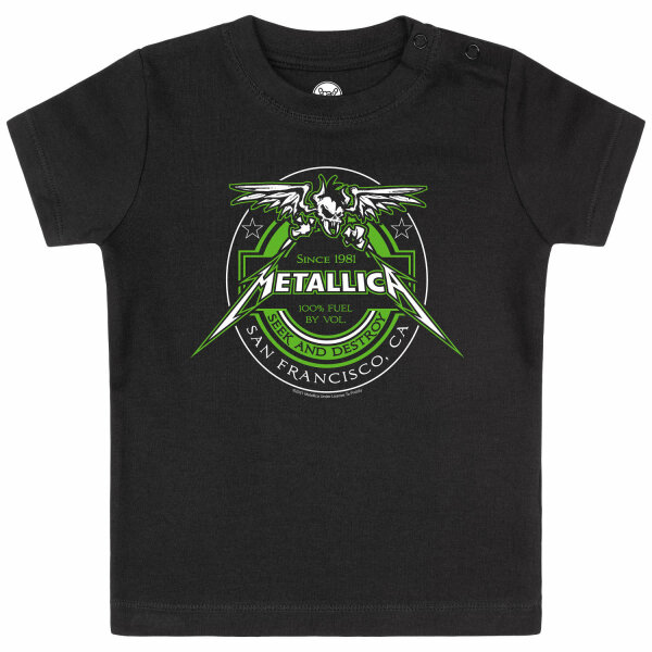 Metallica (Fuel) - Baby T-Shirt, schwarz, mehrfarbig, 56/62