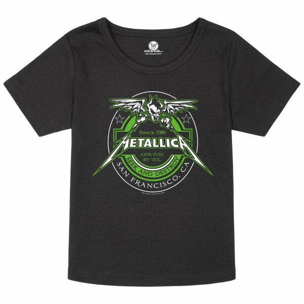 Metallica (Fuel) - Girly Shirt, schwarz, mehrfarbig, 140