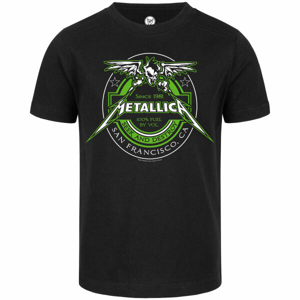 Metallica (Fuel) - Kinder T-Shirt, schwarz, mehrfarbig, 104
