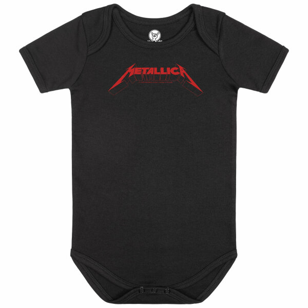 Metallica (Logo) - Baby bodysuit, black, red, 56/62