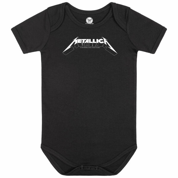 Metallica (Logo) - Baby bodysuit, black, white, 56/62