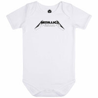 Metallica (Logo) - Baby bodysuit, white, black, 56/62