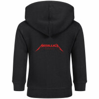 Metallica (Logo) - Baby zip-hoody, black, red, 56/62