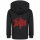 Death (Logo) - Kids zip-hoody, black, red, 116