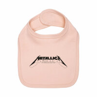 Metallica (Logo) - Baby Lätzchen, hellrosa, schwarz, one size