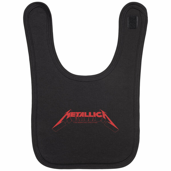 Metallica (Logo) - Baby bib, black, red, one size