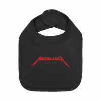 Metallica (Logo) - Baby Lätzchen - schwarz - rot -...