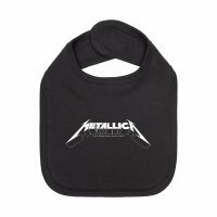 Metallica (Logo) - Baby bib, black, white, one size