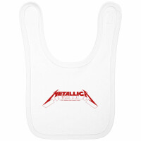 Metallica (Logo) - Baby Lätzchen, weiß, rot, one size