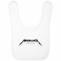 Metallica (Logo) - Baby Lätzchen, weiß, schwarz, one size