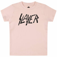 Slayer (Logo) - Baby T-Shirt, hellrosa, schwarz, 56/62