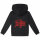 Death (Logo) - Kinder Kapuzenjacke, schwarz, rot, 128