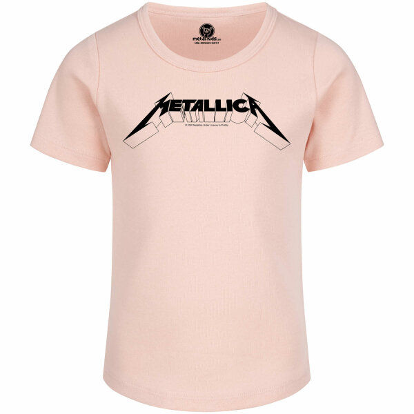 Metallica (Logo) - Girly shirt, pale pink, black, 116