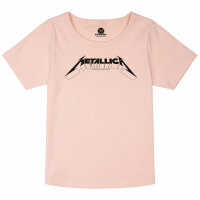 Metallica (Logo) - Girly shirt, pale pink, black, 128