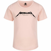 Metallica (Logo) - Girly Shirt - hellrosa - schwarz - 140