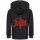 Death (Logo) - Kids zip-hoody, black, red, 92