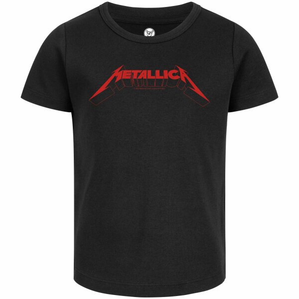 Metallica (Logo) - Girly Shirt, schwarz, rot, 128