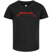 Metallica (Logo) - Girly Shirt, schwarz, rot, 128