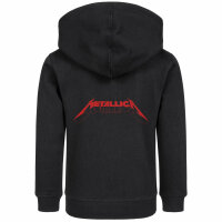 Metallica (Logo) - Kinder Kapuzenjacke, schwarz, rot, 104