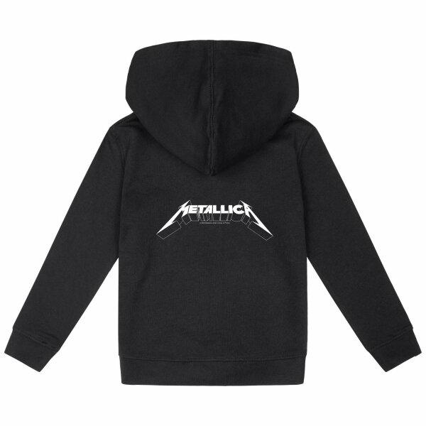 Metallica (Logo) - Kids zip-hoody, black, white, 152