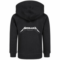 Metallica (Logo) - Kinder Kapuzenjacke, schwarz, weiß, 152